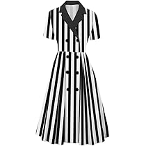 小物 50's style rockabilly striped tie Amazon.com: EFOGEP 1950s Dress for Women Retro Black and